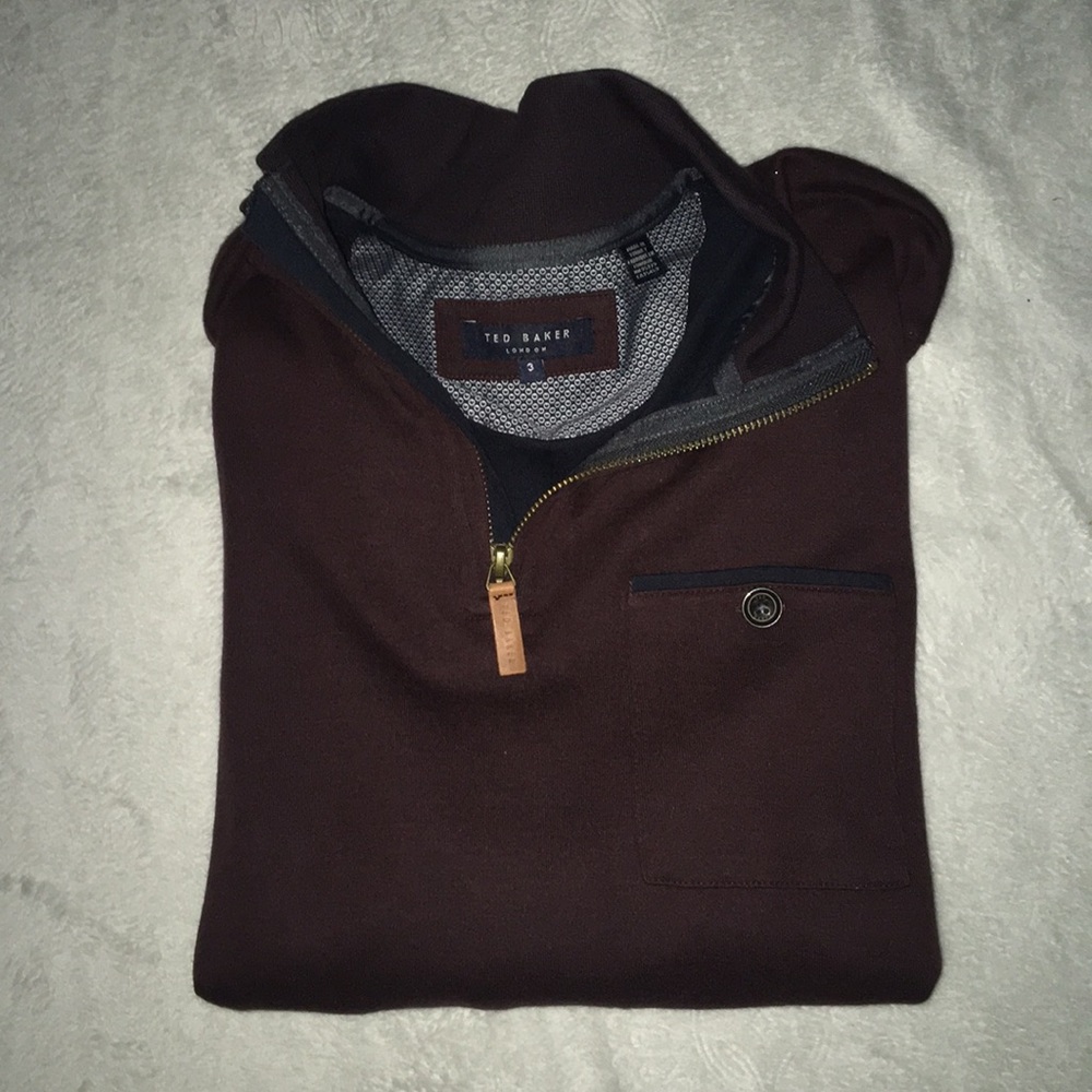 MENS TED BAKER QUARTER ZIP